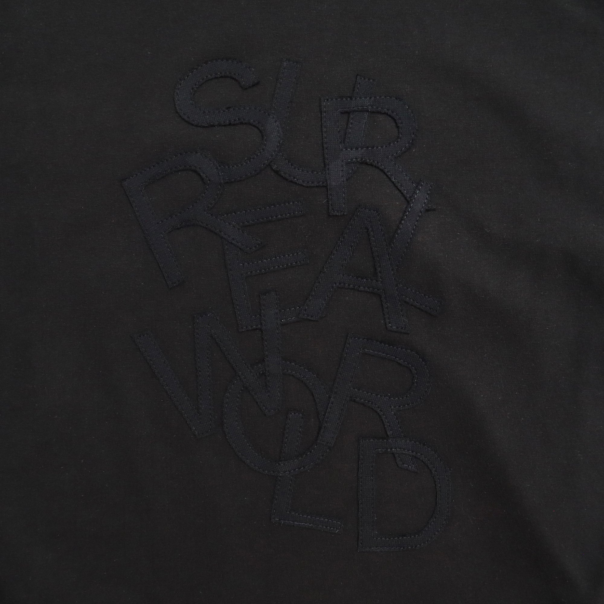 STEALTH LETTERS ON T-SHIRT BLACK