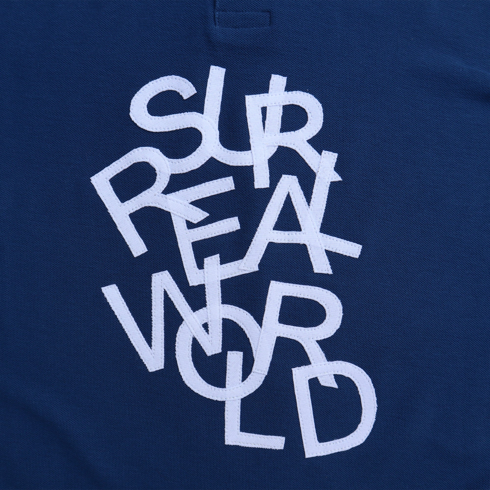 WHITE LETTERS POLO BLUE