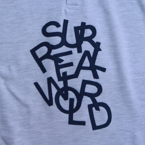 BLUE LETTERS POLO GREY