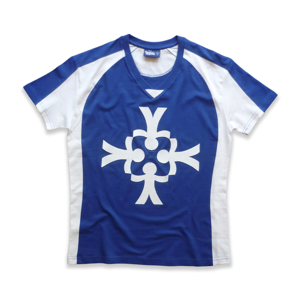 4TOGETHER T-SHIRT BLUE WHITE