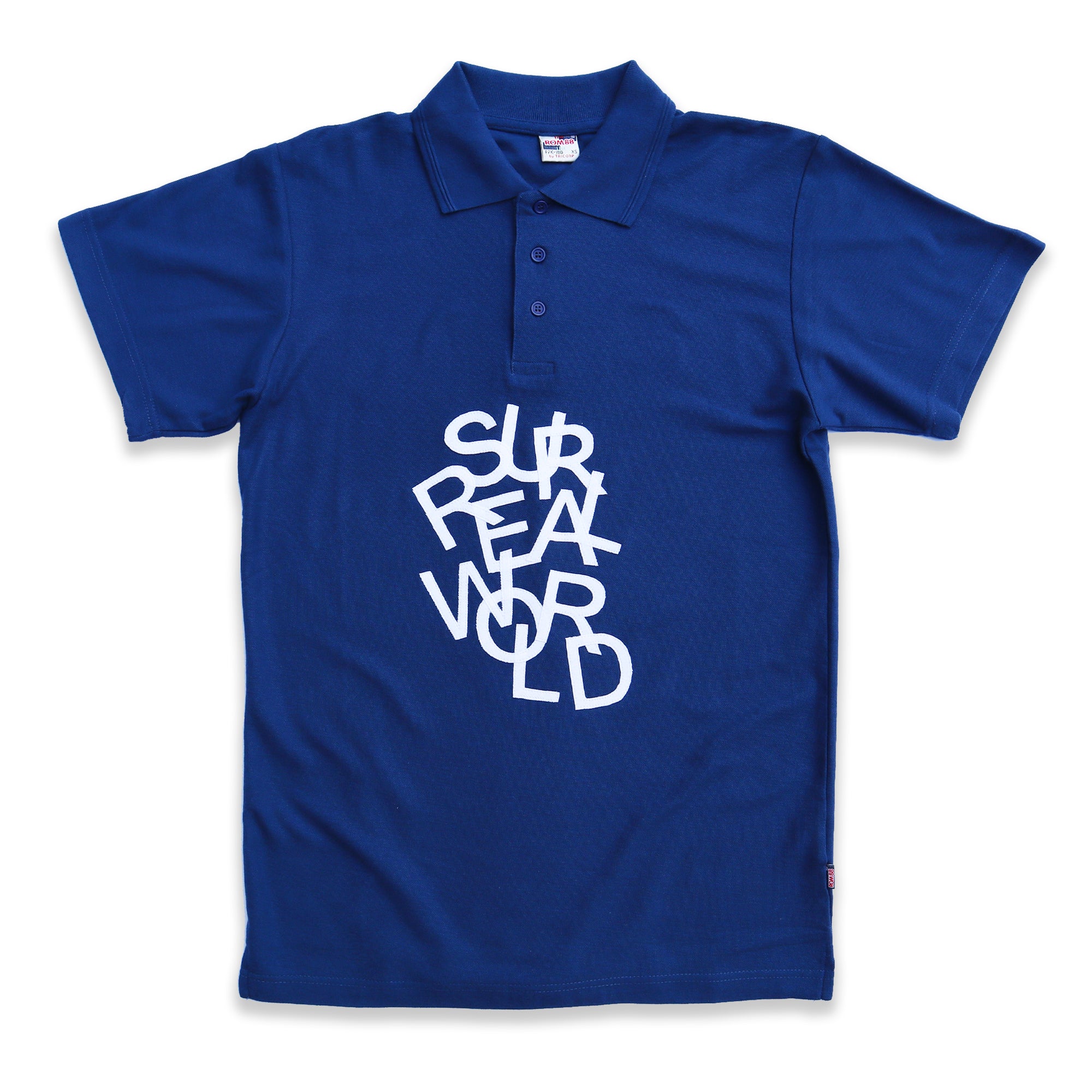 WHITE LETTERS POLO BLUE