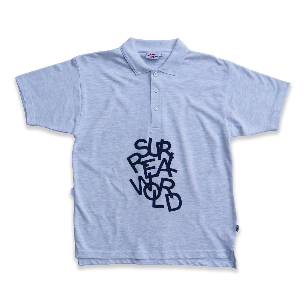 BLUE LETTERS POLO GREY