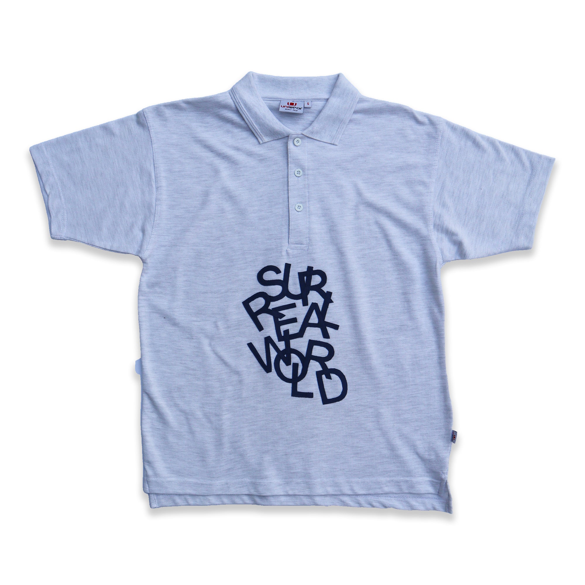 BLUE LETTERS POLO GREY