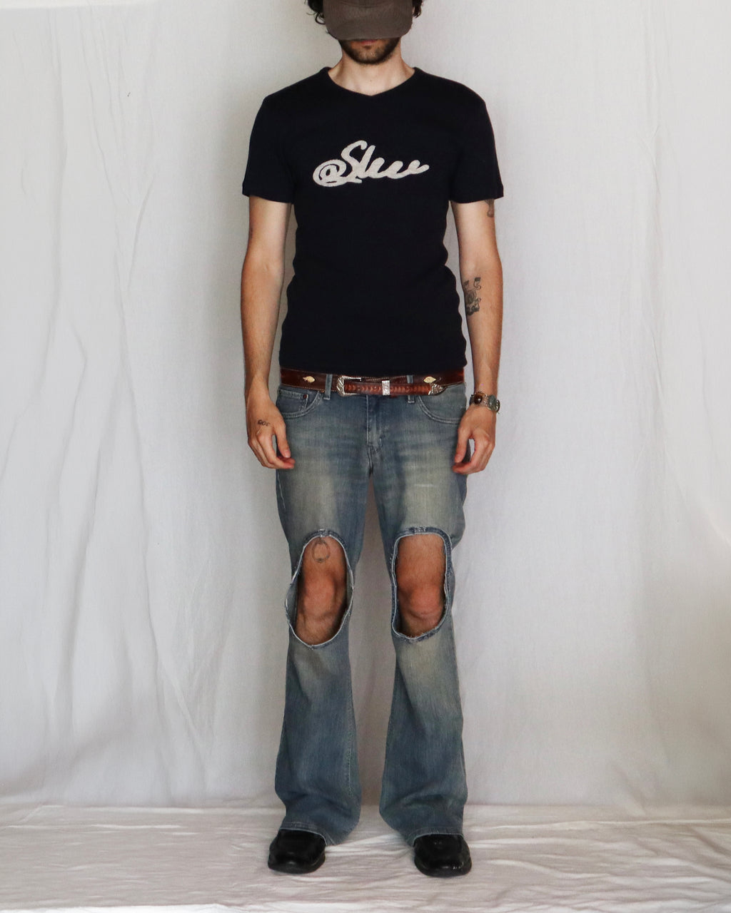 SCRIPT T-SHIRT BLUE