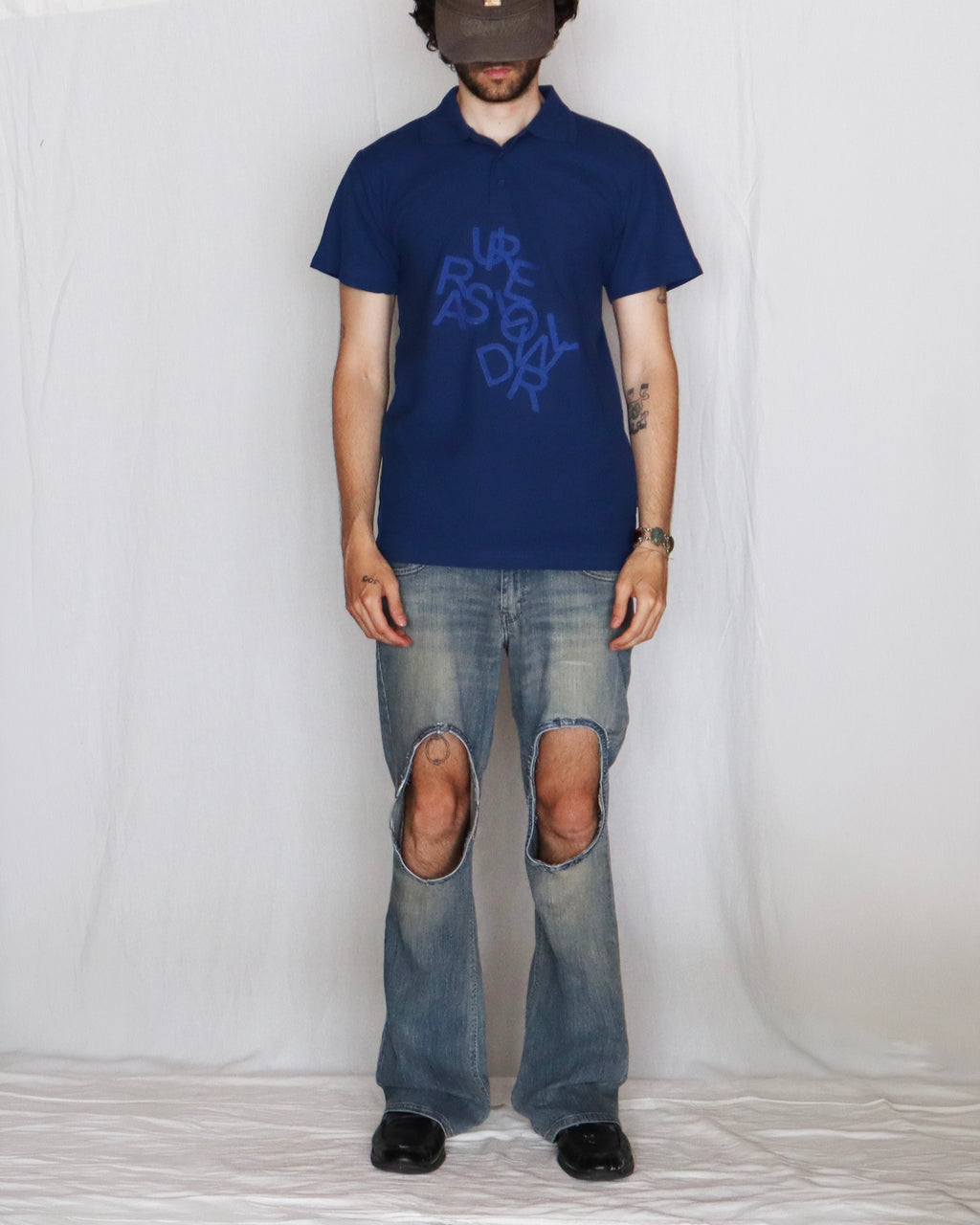 CHAOS LETTERS POLO BLUE