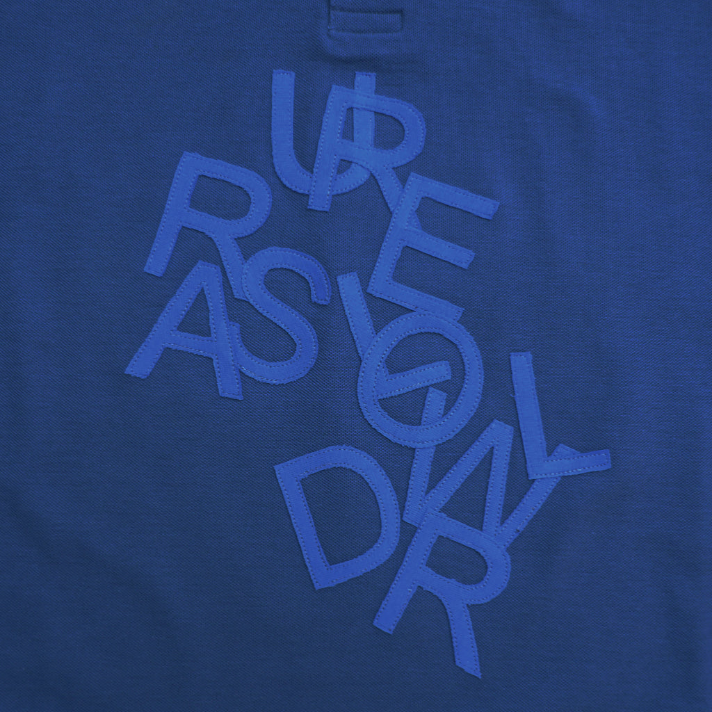 CHAOS LETTERS POLO BLUE