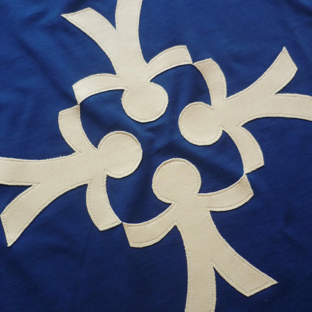 4TOGETHER T-SHIRT BLUE WHITE